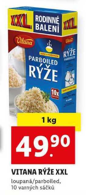 Lidl Vitana rýže xxl, 1 kg nabídka