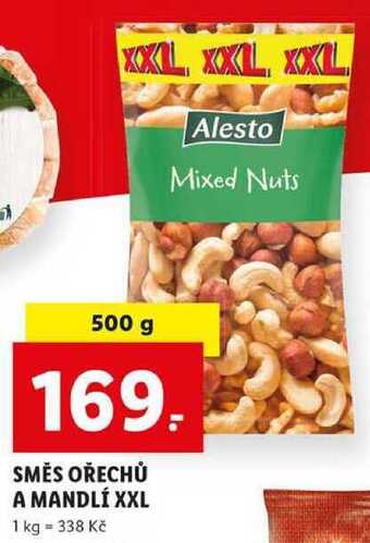 Lidl Směs ořechů a mandlí xxl, 500 g nabídka