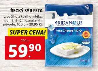 Lidl Řecký sýr feta, 200 g nabídka