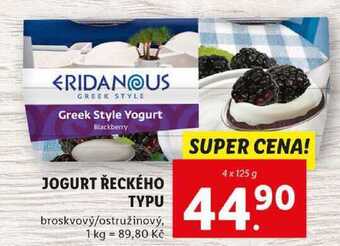 Lidl Jogurt řeckého typu, 4x 125 g nabídka
