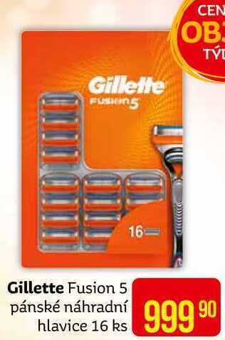 Teta Gillette fusion 5 pánské náhradní hlavice 16 ks nabídka