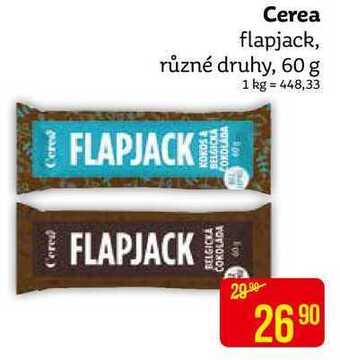 Teta Cerea flapjack, různé druhy, 60 g nabídka