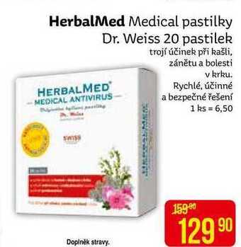 Teta Herbalmed medical pastilky dr. weiss 20 pastilek nabídka