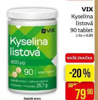 Teta Kyselina listová 90 tablet nabídka