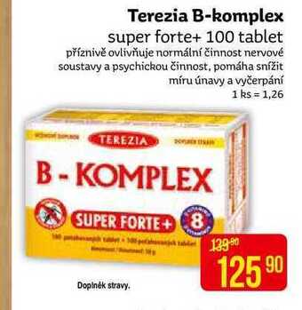 Teta Terezia b-komplex super forte+ 100 tablet nabídka