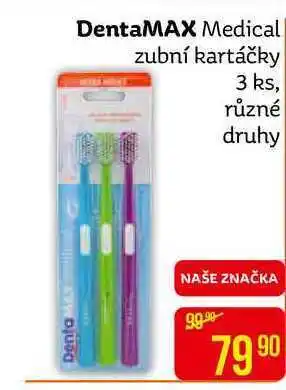 Teta Denta max dentamax medical zubní kartáčky 3 ks, různé druhy nabídka