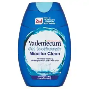 Vademecum gelová zubní pasta 2in1 micellar clean 75ml