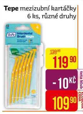 Teta Tepe mezizubní kartáčky 6 ks, různé druhy nabídka