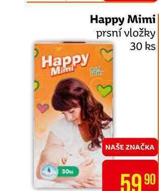 Teta Happy mimi prsní vložky 30 ks nabídka