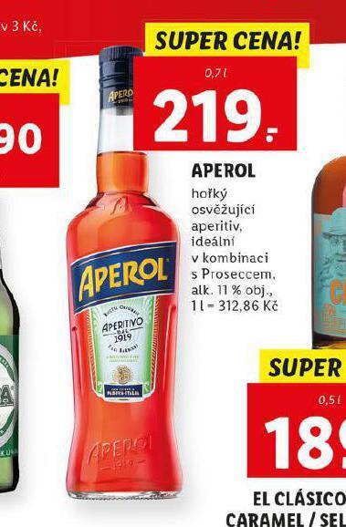 Aperol nabídky v Lidl