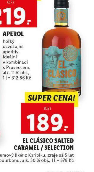 Lidl El clásico salted caramel / selection nabídka