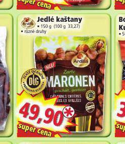 Norma Jedlé kaštany nabídka