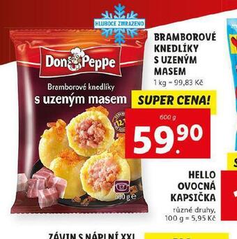 Lidl Bramborové knedlíky s uzeným masem nabídka