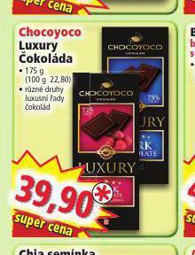 Norma Chocoyoco luxury čokoláda nabídka