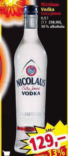 Norma Nicolaus vodka nabídka