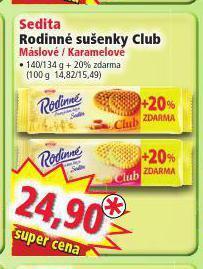 Norma Sedita rodinné sušenky club nabídka