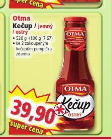 Norma Otma kečup nabídka