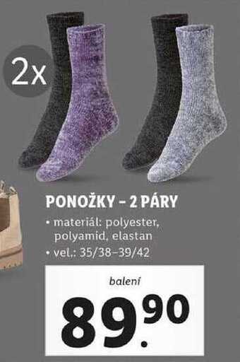 Lidl Ponožky - 2 páry nabídka