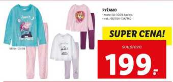Lidl Pyžamo nabídka