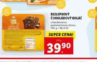 Lidl Bezlepkový čokoládový koláč nabídka