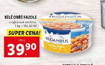 Lidl Bílé obří fazole nabídka