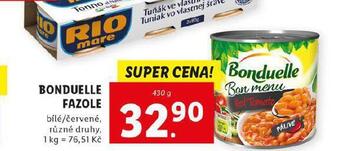 Lidl Bonduelle fazole nabídka