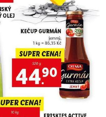 Lidl Kečup gurmán nabídka