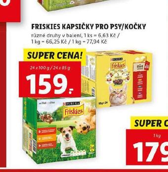 Lidl Friskies kapsičky pro psy nabídka