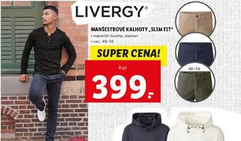 Lidl Manšestrové kalhoty slim fit nabídka