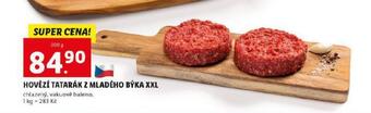 Lidl Hovězí tatarák z mladého býka xxl nabídka