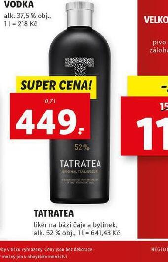Lidl Tatratea nabídka