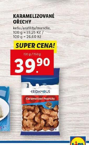 Lidl Karamelizované ořechy nabídka