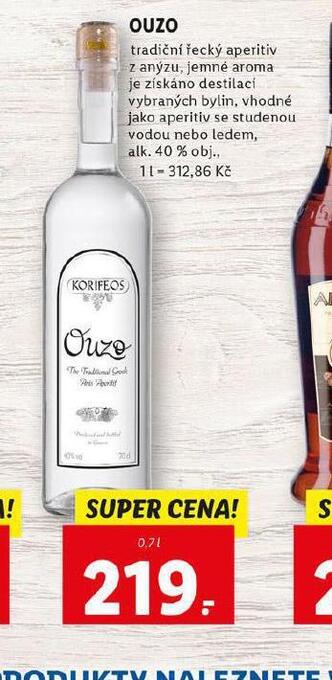 Lidl Ouzo nabídka