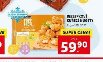 Lidl Bezlepkové kuřecí nugety nabídka
