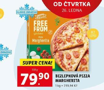 Lidl Bezlepková pizza margherita nabídka