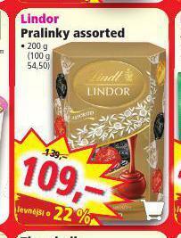 Norma Lindor pralinky nabídka