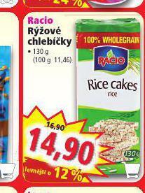 Norma Racio rýžové chlebíčky nabídka