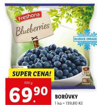 Lidl Borůvky, 500 g nabídka