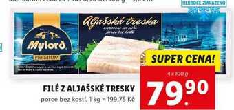 Lidl Filé z aljašské tresky, 4x 100 g nabídka