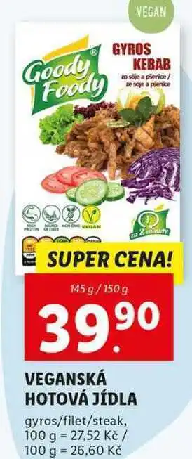 Lidl Veganská hotová jídla, 145 g/150 g nabídka
