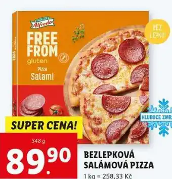 Lidl Bezlepková salámová pizza, 348 g nabídka
