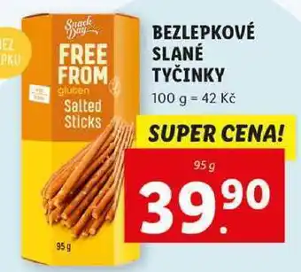 Lidl Bezlepkové slané tyčinky, 95 g nabídka