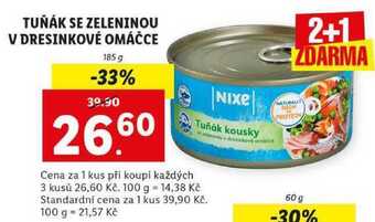 Lidl Tuňák se zeleninou v dresinkové omáčce, 185 g nabídka