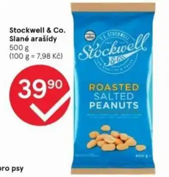 Tesco Stockwell & Co. Slané arašidy 500g nabídka