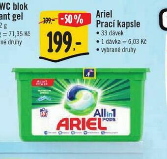Jip Ariel prací kapsle nabídka