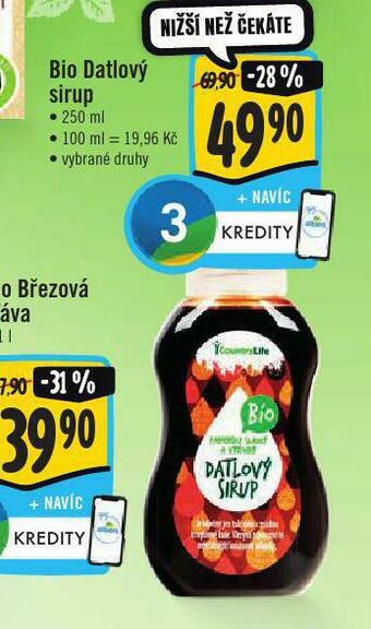 Jip Bio datlový sirup nabídka