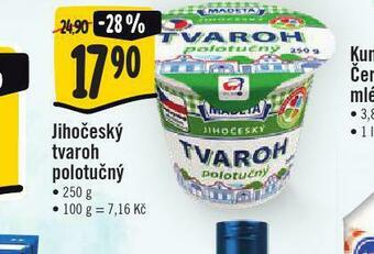 Jip Jihzočeský tvaroh polotučný nabídka