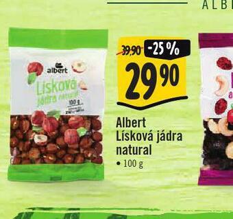 Jip Albert lísková jádra natural nabídka