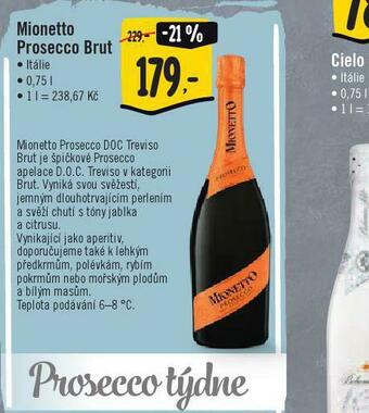 Jip Mionetto prosecco brut nabídka