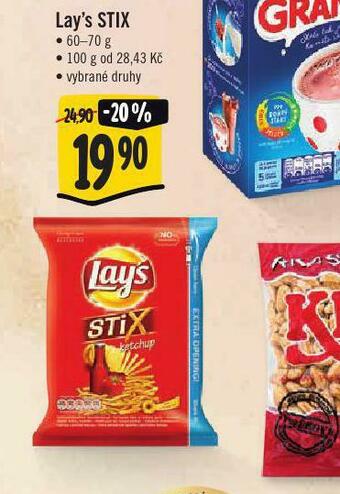 Jip Lay´s stix nabídka